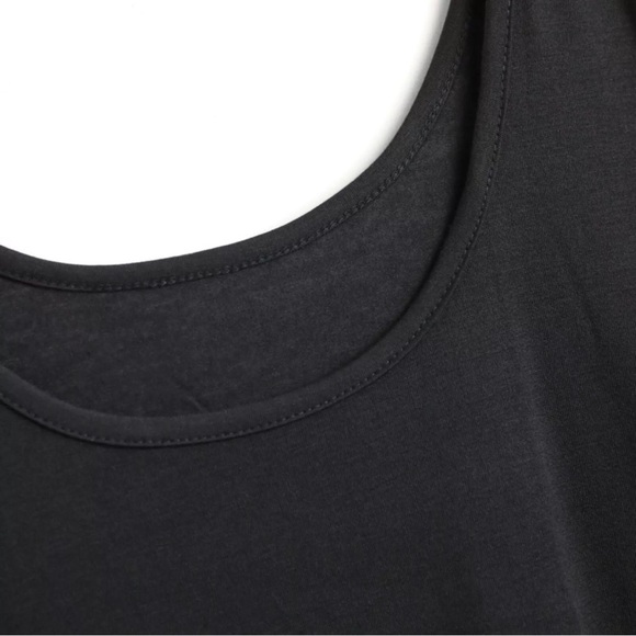 NWOT Shein black midi dress XL minimalist comfy cozy loose resortwear coastal - Picture 6 of 8